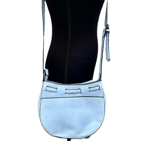 Simply Noelle All Tied Up Small Crossbody Bag In Carolina Blue Spring Minimalist - Picture 2 of 15